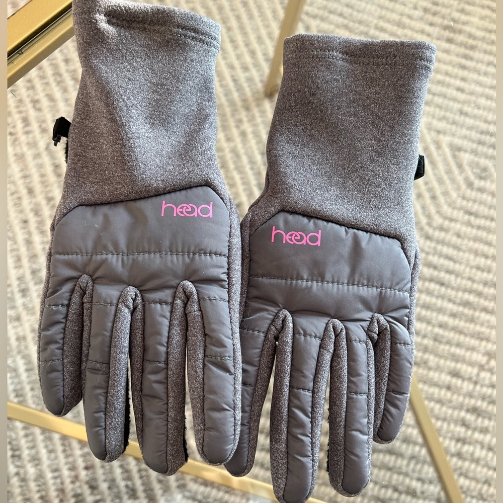 Head Gray Gloves. Youth Large / Adult small